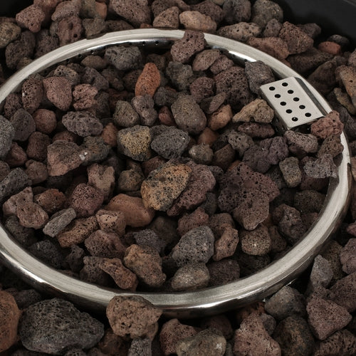 Wellington Round Iron Fire Pit with 40,000 BTU Output in Stone Gray